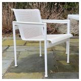 (5pc) RICHARD SCHULTZ PATIO SUITE | "1966 Furniture Collection" Including four armchairs (h. 29 x 23