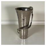 HAMMERED METAL VASE | h. 9-1/2 in.
