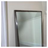 STEEL FRAME MIRROR | With galvanized back; h. 54 x 36 in.