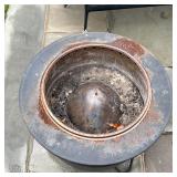 BLACK FIRE PIT | h. 19 x dia 25 in.