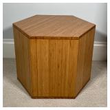 BAMBOO HEXAGONAL PODIUM/TABLE | Finely made and finished on both ends, can be used as a side table, 