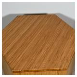 Finely made and finished on both ends, can be used as a side table, and would be ideal as a pedestal