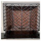 CHEVRON FIRE SCREEN | h. 31 x 39 in.