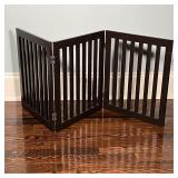 BABY / DOGGIE GATE | Black painted wood; h. 24 x 20 in.