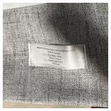 GRAY CURTAINS | Set of four matching curtains with rope ties; each curtain approx. 8ft x 2-1/2 ft (a