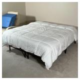 FOLDAWAY BED & MATTRESS | Sealy Performance full mattress, like new, on a collapsible frame; h. 24 x