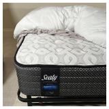 FOLDAWAY BED & MATTRESS | Sealy Performance full mattress, like new, on a collapsible frame; h. 24 x