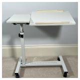 SERVICE TABLE | With rotating top, for eating/reading while seated or laying in bed; h. 27 x 28 x 16