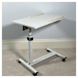 SERVICE TABLE | With rotating top, for eating/reading while seated or laying in bed; h. 27 x 28 x 16