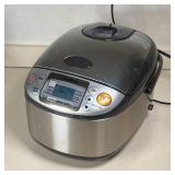 ZOJIRUSHI RICE COOKER | With steaming tray, stainless steel, model NS-TSC10