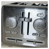 CUISINART 4-SLICE TOASTER | Cuisinart pop up toaster, stainless steel