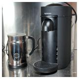 (2pc) NESPERESSO | Including a Nespresso pod brewer and a chrome frother