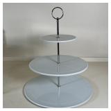 FRENCH TIERED PORCELAIN SERVER | French porcelain, cake or hors d