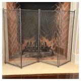 FIRE SCREEN | In four parts, h. 31 x w. 13 each panel