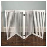 WHITE BABY / DOGGIE GATE | h. 36 x w. 20 in. [one section with separation, as pictured]