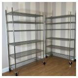 (2pc) METRO RACKS | Trinity; each h. 77 x w. 47 x d. 18 in.