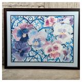 FRAMED FLOWER ART | Framed; overall 27-1/2 x 35 in.