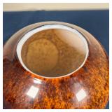 ART GLASS VASE | Bowl form; h. 7-1/2 x approx. dia. 7-1/2 in.