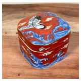 (2pc) PORCELAIN BOXES | Largest h. 3 in.