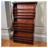 HANGING WALL SHELF | Wooden hanging wall rack with three shelves; 30 x 18 x 4 in.