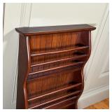 HANGING WALL SHELF | Wooden hanging wall rack with three shelves; 30 x 18 x 4 in.