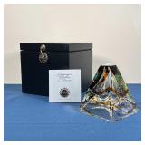 TURKISH DILEK OIL LAMP | Kandil, with certificate, ed. 1753/1999 with original box; h. 5-1/4 in.