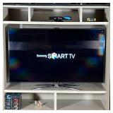 SAMSUNG 55 INCH SMART TV | Flat screen Smart TV on stand, with built-in web camera