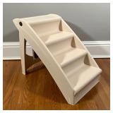 FOLDING DOGGIE STAIRS | Solvit "Pup Step"; h. 19 in.