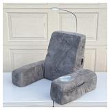 CAREPEUTIC READING PILLOW | Powered lounge pillow with drink holder and overhead reading light