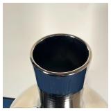 TOZAI HOME MIRRORED VASE | Oversized mirrored glaze porcelain vase; h. 21 x dia. 14 in.