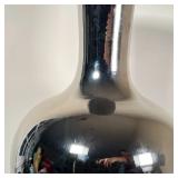 TOZAI HOME MIRRORED VASE | Oversized mirrored glaze porcelain vase; h. 21 x dia. 14 in.