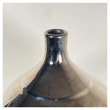 TOZAI HOME DOUBLE GOURD VASE | Oversized mirrored glaze porcelain vase; h. 20-1/2 x dia. 11 in.