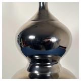 TOZAI HOME DOUBLE GOURD VASE | Oversized mirrored glaze porcelain vase; h. 20-1/2 x dia. 11 in.