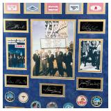 framed photographs, signatures, playing cards, and chips, Frank Sinatra, Dean Martin, Sammy Davis Jr