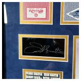 RAT PACK SIGNED MEMORABILIA | Including framed photographs, signatures, playing cards, and chips, Fr