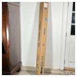 NIB CALIFORNIA UMBRELLA | Patio umbrella new in box, 11 ft. collar tilt, beige fabric and bronze fra