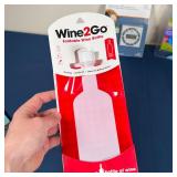 (7pc) WINE & OTHER ACCESSORIES | Including a travel mug, digital timer, bottle stopper, etc.