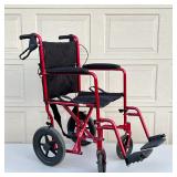 DRIVE LIGHTWEIGHT WHEELCHAIR | Red wheelchair, Expedition X Series, unused.