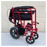 DRIVE LIGHTWEIGHT WHEELCHAIR | Red wheelchair, Expedition X Series, unused.