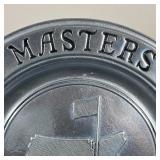 MASTERS PEWTER TROPHY PLATE | 1974 commemorative trophy plate, Wilton Columbia; dia. 11 in.