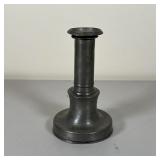 ANTIQUE PEWTER CANDLE STICK | h. 8 inches