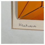 Anne Youkeles (Austrian/American, b. 1920), "Heatwave"; Mixed media serigraph & cut paper, ed. 24/10