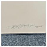 B.J. Green, dated 1979, watercolor on canvas, titled on verso, "Through and Beyond - Diptych"; each 