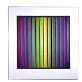 ANNE YOUKELES | Anne Youkeles (Austrian/American, b. 1920), "Round Point"; Mixed media serigraph & c