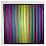 "Round Point"; Mixed media serigraph & cut paper, ed. 56/100; pencil signed lower right, titled lowe