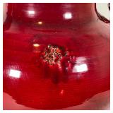 FORTUNUTA AMPHORA VASE | Mottled oxblood glaze, marked on the base; h. 16 x dia. 13 in.