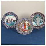 (3pc) HEINRICH DECORATIVE PLATES | Villeroy & Boch, The Russian Fairy Tales; dia. 8-1/2 in.