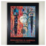 [SIGNED] DAN NAMINGHA POSTER | "Reinvesting in America / A Legacy for the 21st Century" poster featu