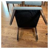 (6pc) ULTRASUEDE DINING CHAIRS | h. 39 x 22 x 27 in. (each)