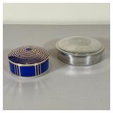 TIFFANY IBM PORCELAIN BOX | With engraved pewter maze pattern display box, designed exclusively for 